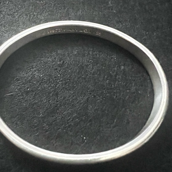 TIFFANY&CO. 1837 Sterling Silver 925 Bangle Bracelet 1997 Authentic Preloved - Picture 3 of 12